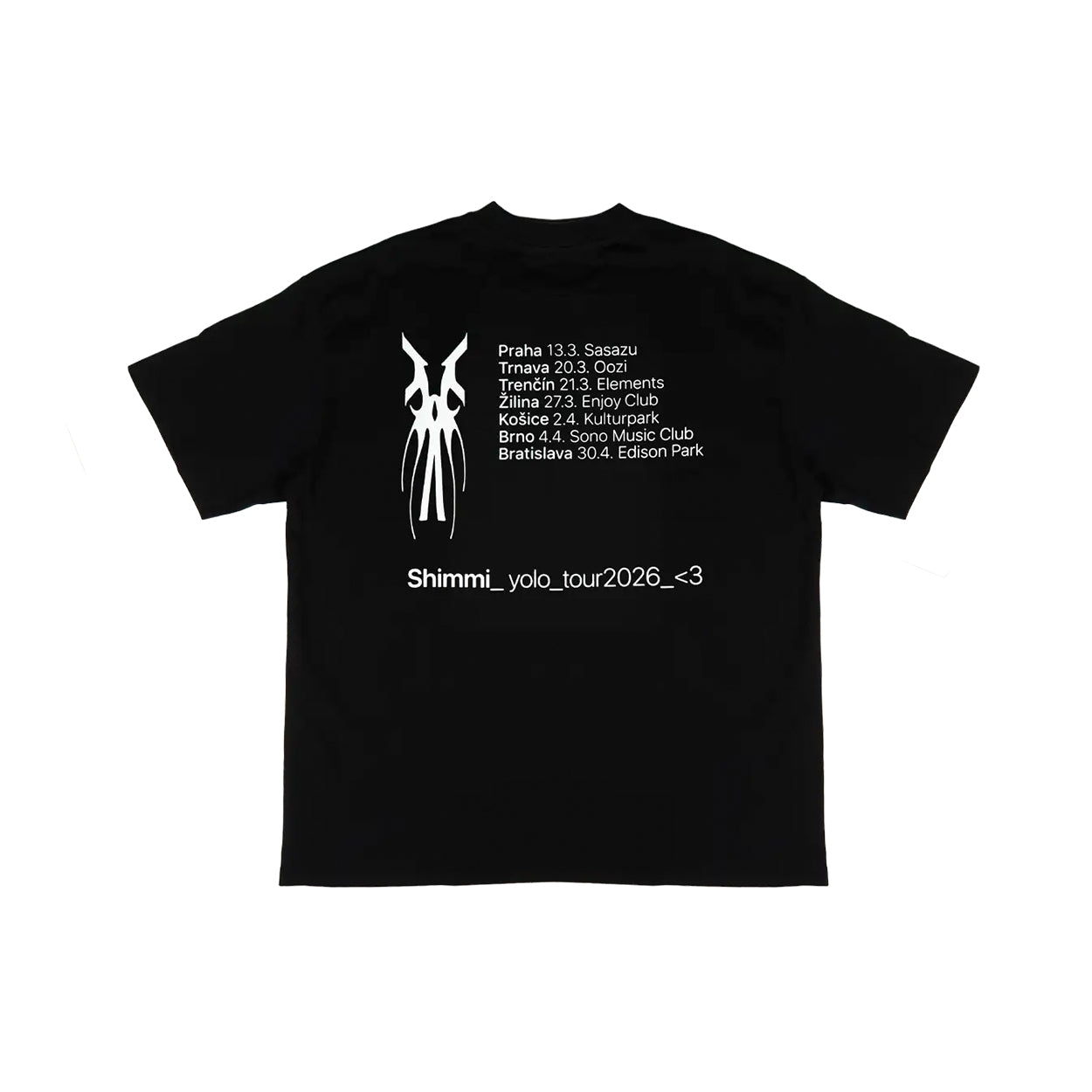 YOLO TOUR 2026 TEE BLACK