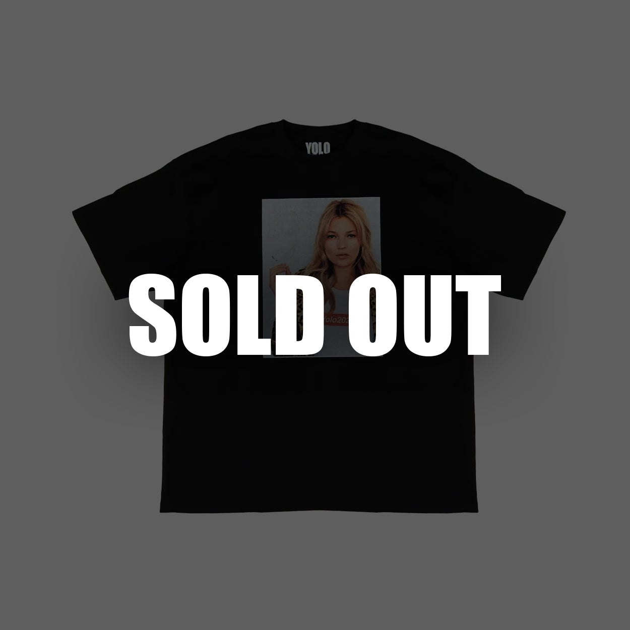 KATE MOSS TEE BLACK